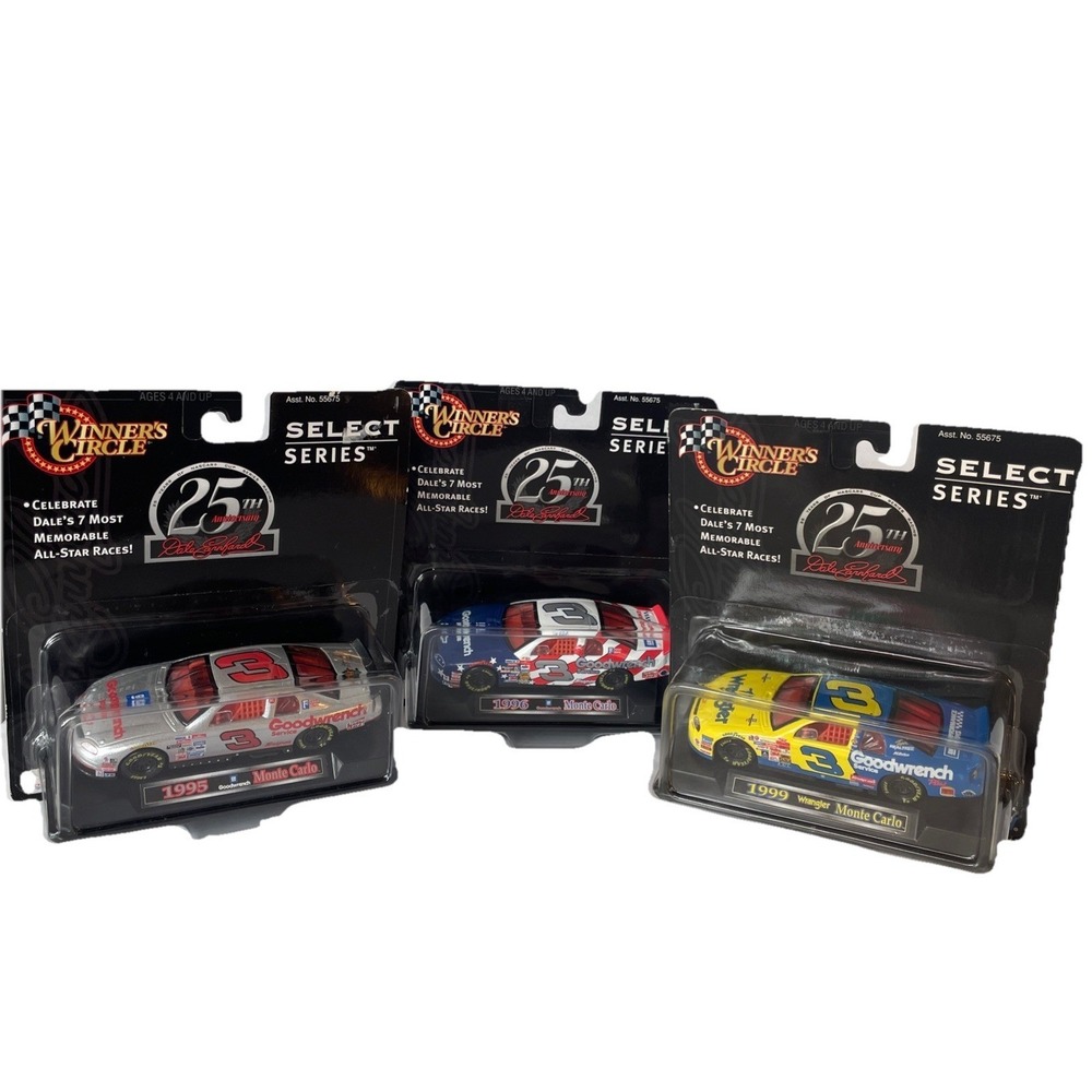 Dale Earnhardt Winner's Circle 25th Anniversary 1/43 Diecast Lot 1995 1996 1999